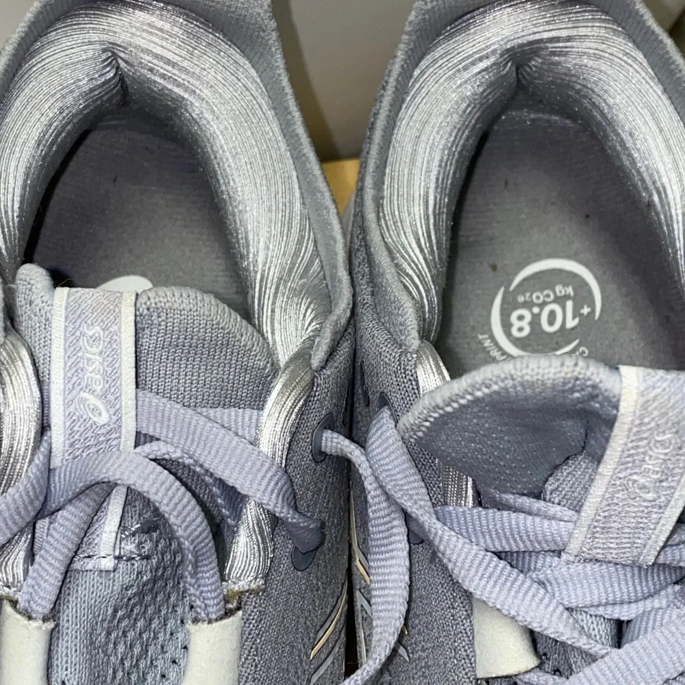 ASICS Gel Nimbus 26 Shoes Womens 8.5 US Gray PureGEL Running Walking 1012B601 - Picture 15 of 15